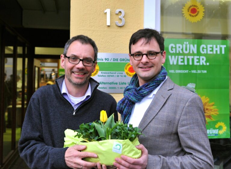 Grüne aus Werne gratulieren Direktkandidaten für die Landtagswahl