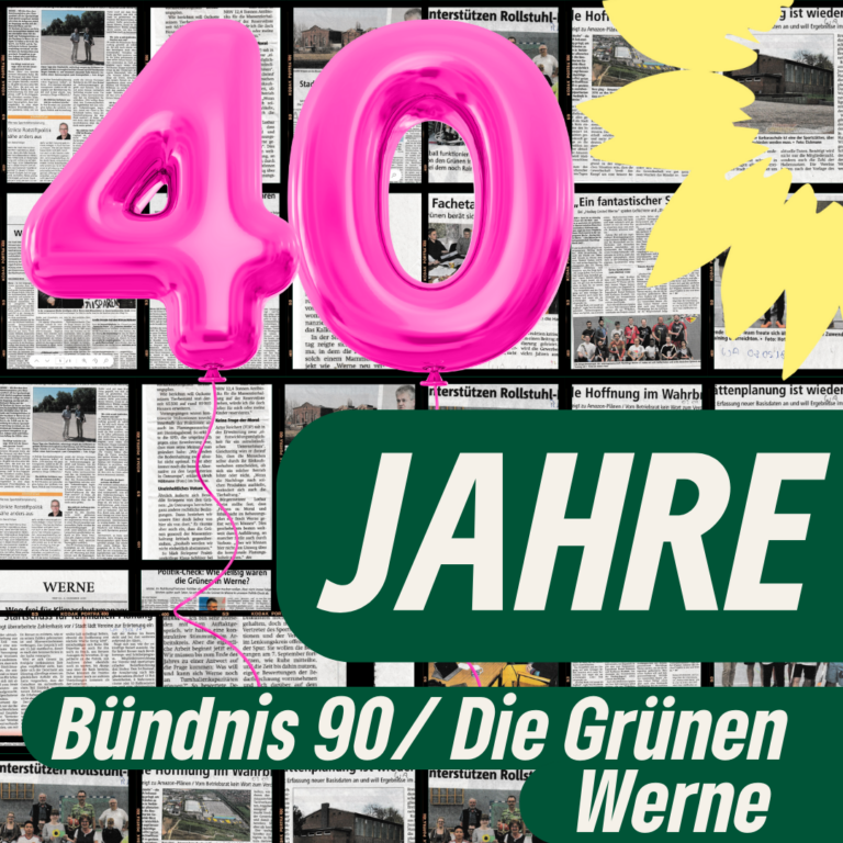 40 Jahre Bündnis 90/Die Grünen in Werne