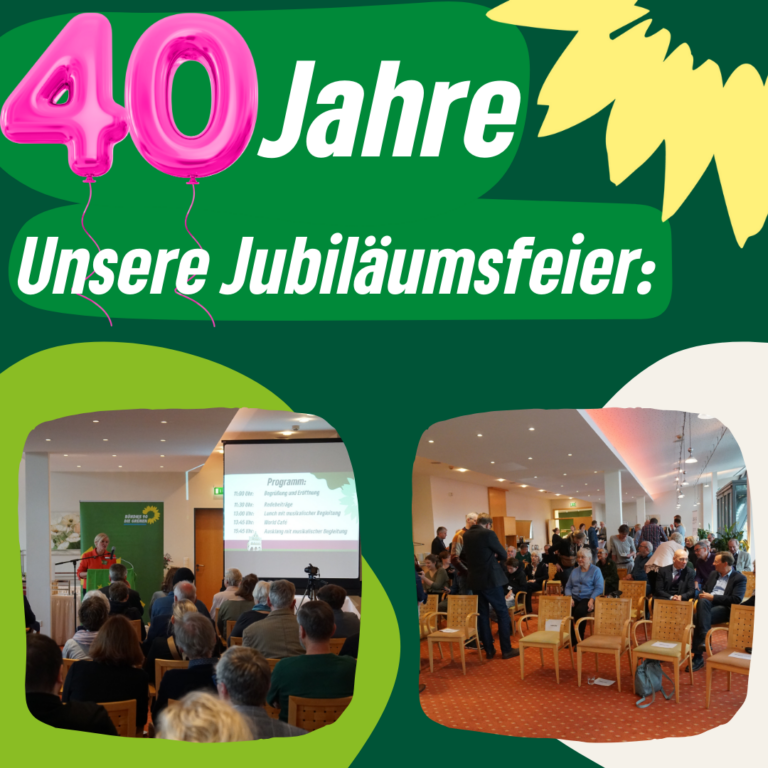 Jubiläumsfeier – 40 Jahre Bündnis 90/Die Grünen Werne 